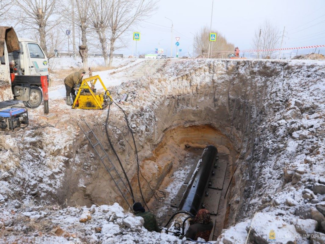 В Улан-Удэ продолжается строительство магистральных сетей водоснабжения на Левом берегу и в Верхней Березовке