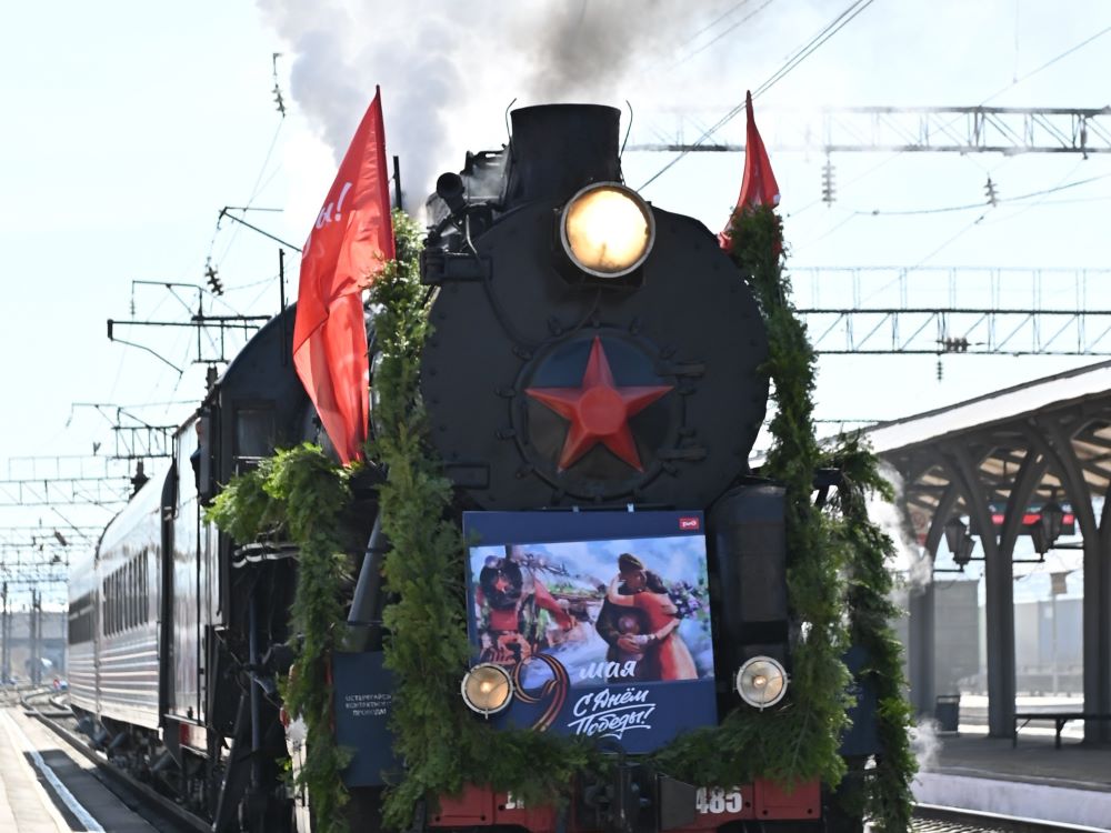 На станцию Улан-Удэ прибыл «Поезд Победы»